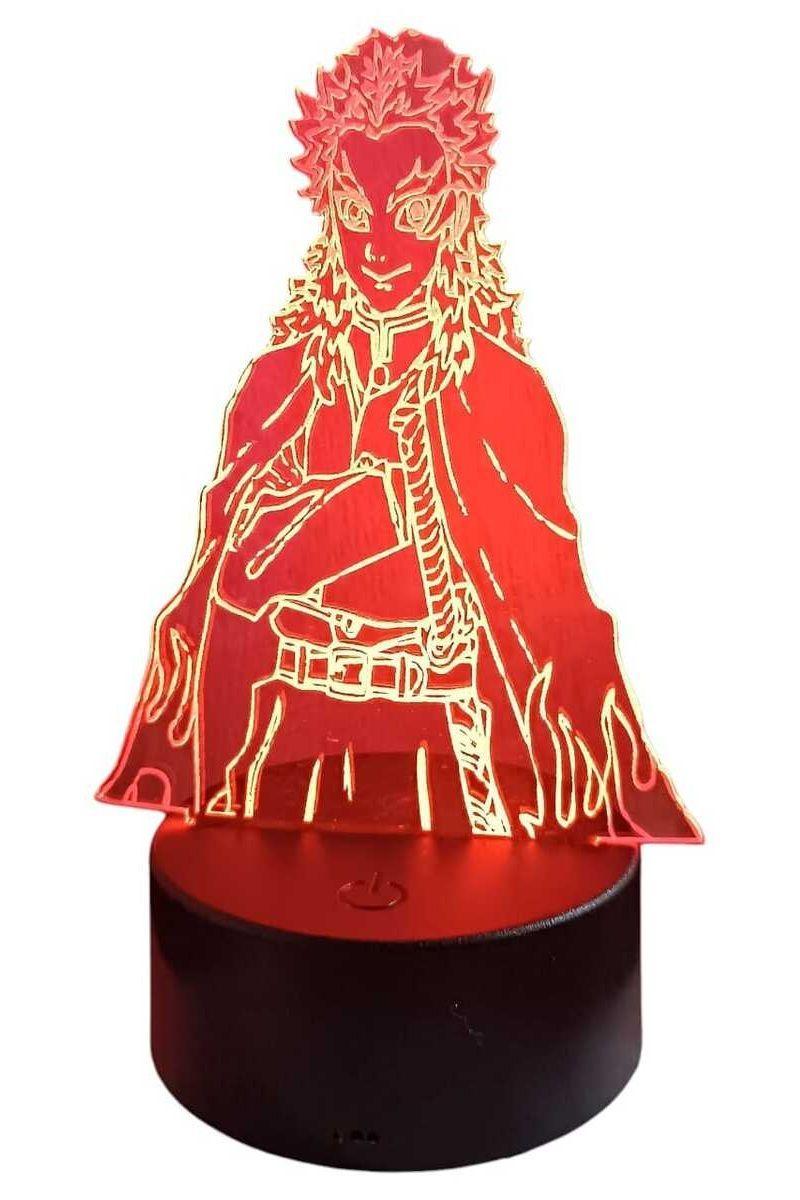 Lámpara Ilusión 3D Rengoku 7 Colores-2