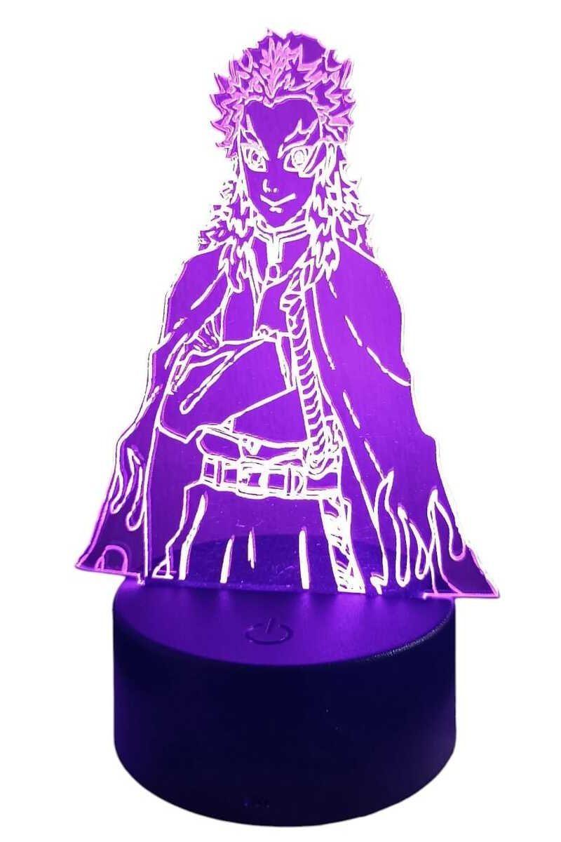 Lámpara Ilusión 3D Rengoku 7 Colores-3