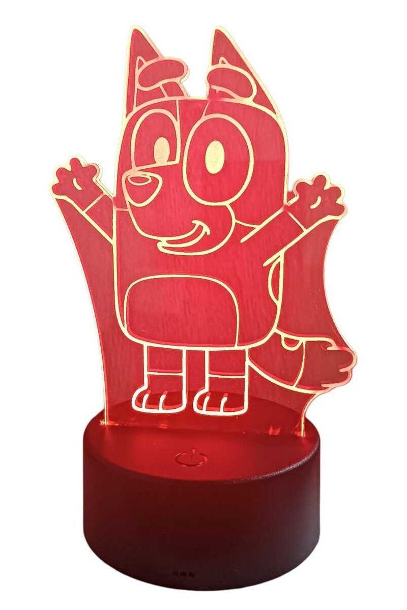 Lámpara Ilusión 3D Bluey 7 Colores-2