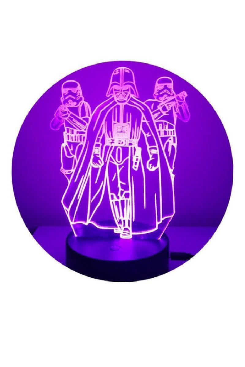 Lámpara Ilusión 3D Star Wars 7 Colores-1