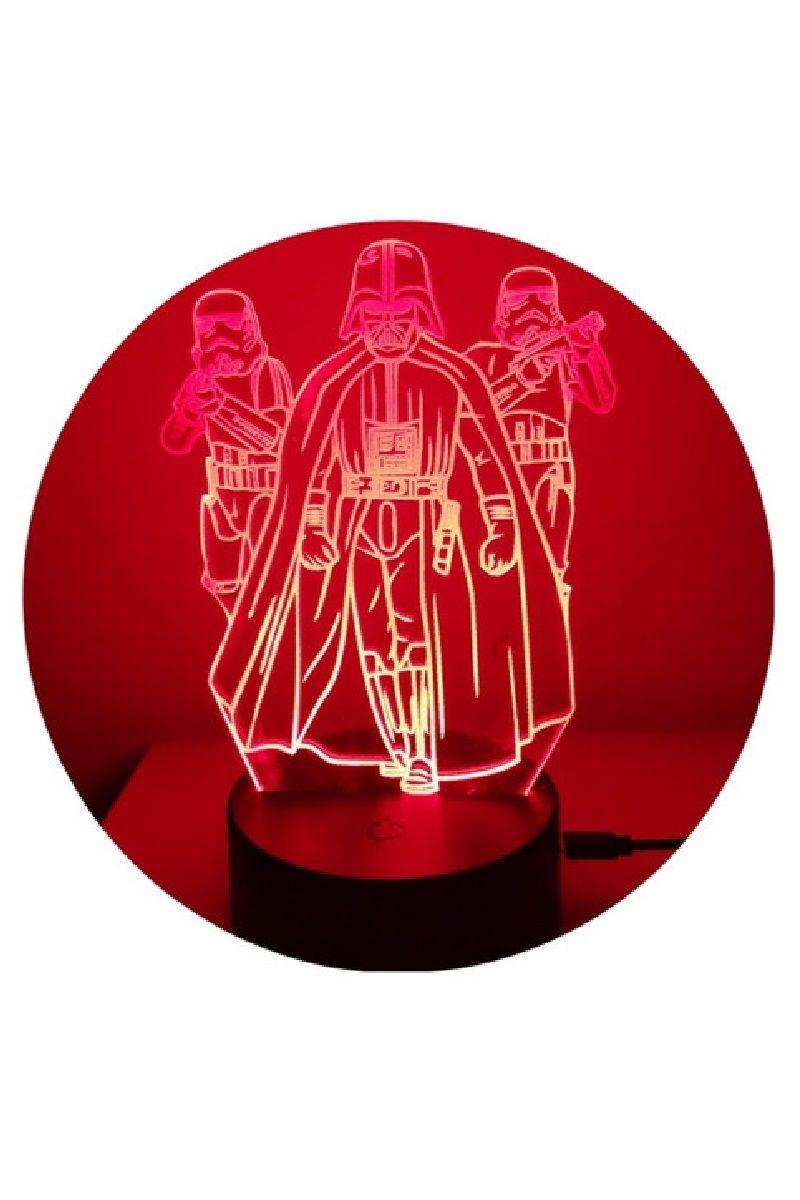 Lámpara Ilusión 3D Star Wars 7 Colores-2