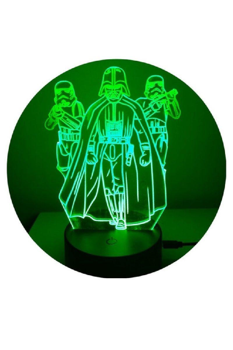 Lámpara Ilusión 3D Star Wars 7 Colores-3