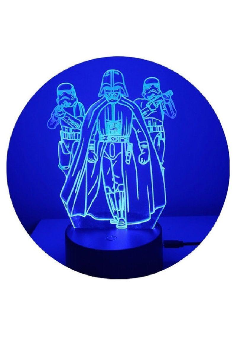 Lámpara Ilusión 3D Star Wars 7 Colores-4