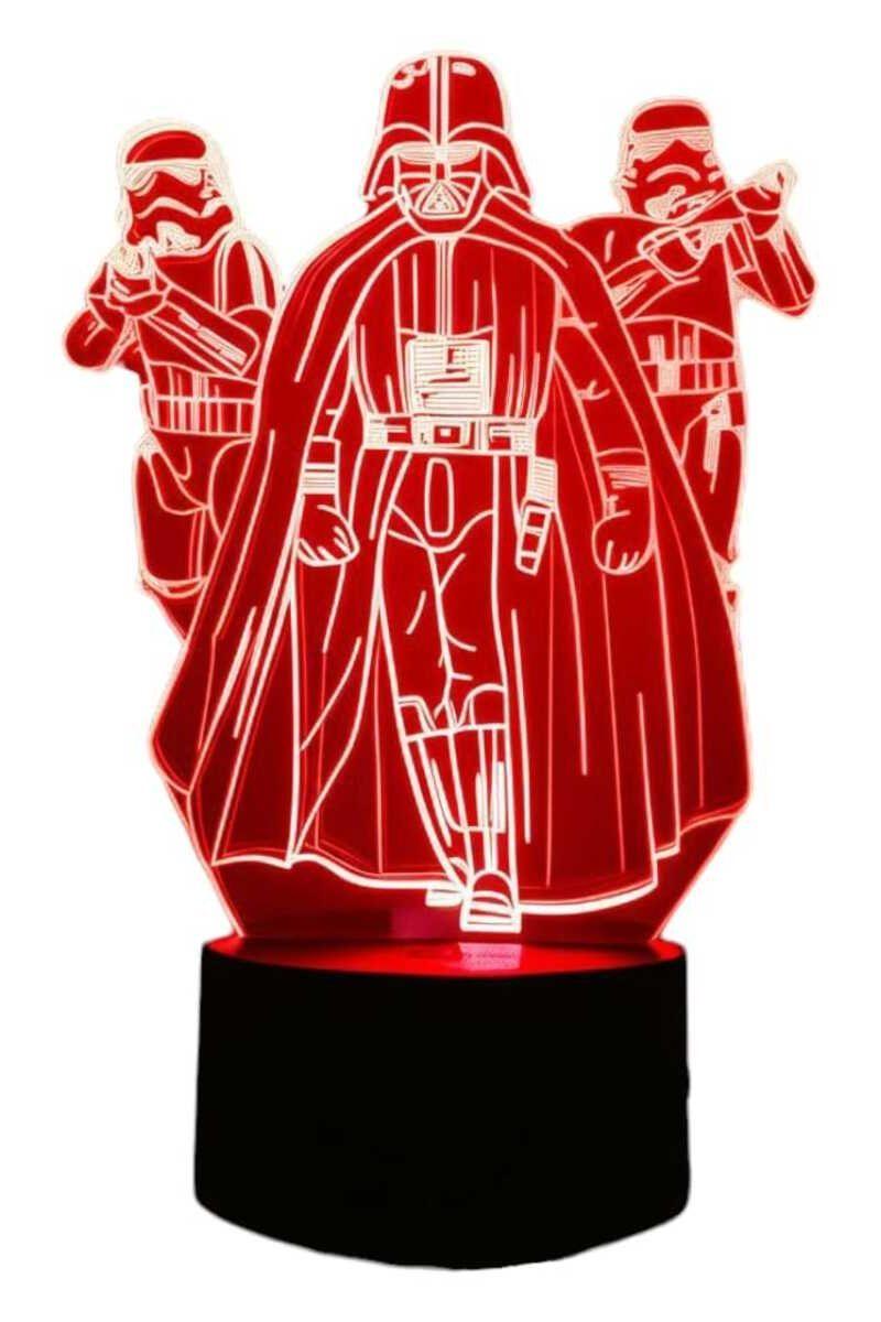 Lámpara Ilusión 3D Star Wars 7 Colores-2