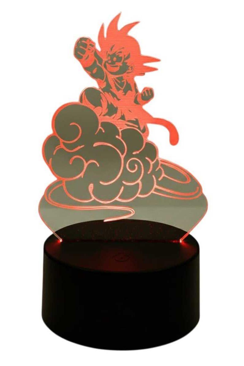Lámpara Ilusión 3D Goku Nube 7 Colores-2