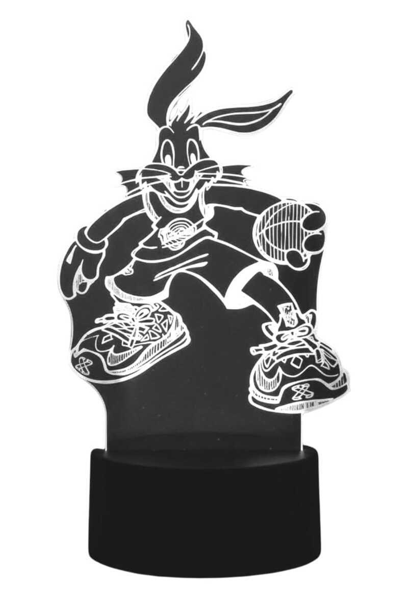 Lámpara Ilusión 3D Bud Bunny Space Jam 7 Colores-2