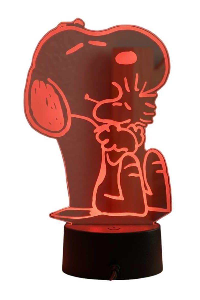 Lámpara Ilusión 3D Snoopy II 7 Colores-2