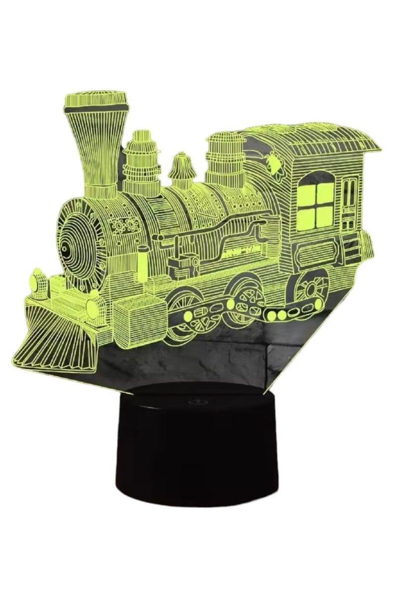 Lámpara Ilusión 3D Tren 7 Colores-2
