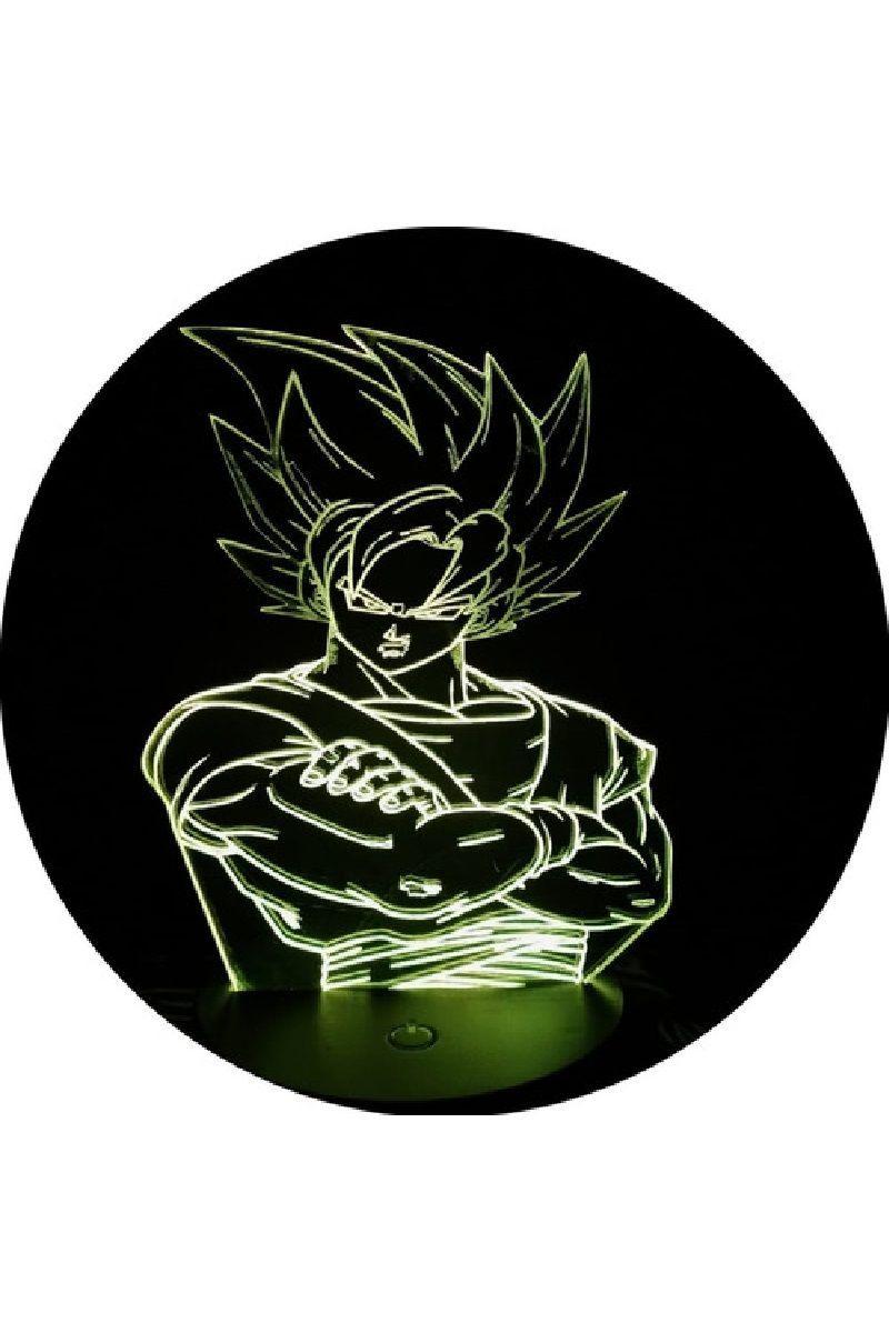 Lámpara Ilusión 3D Goku 7 Colores-4