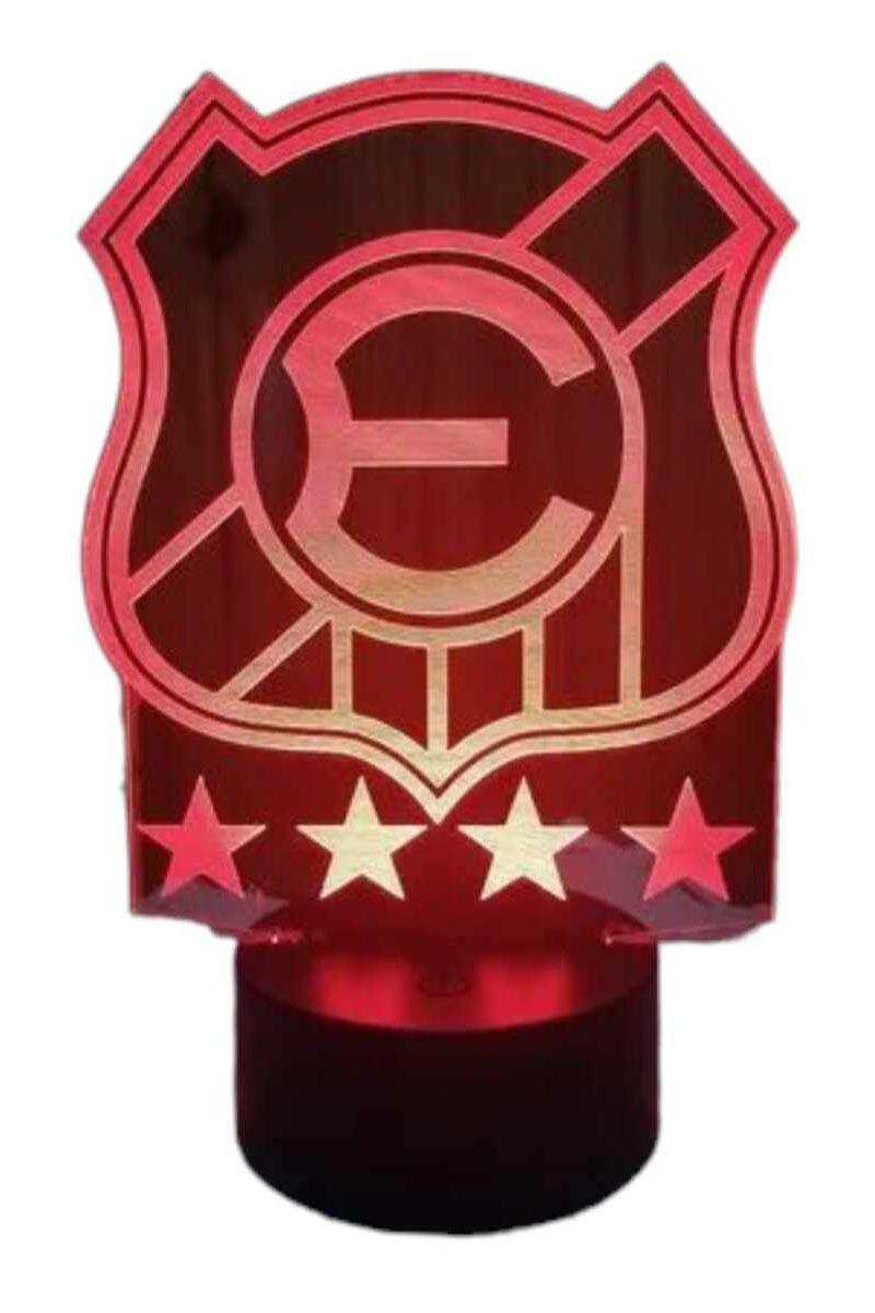 Lámpara Ilusión 3D Everton de Viña del Mar 7 Colores-2