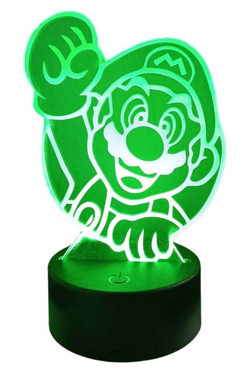 Lámpara Ilusión 3D Mario Bros 7 Colores-2