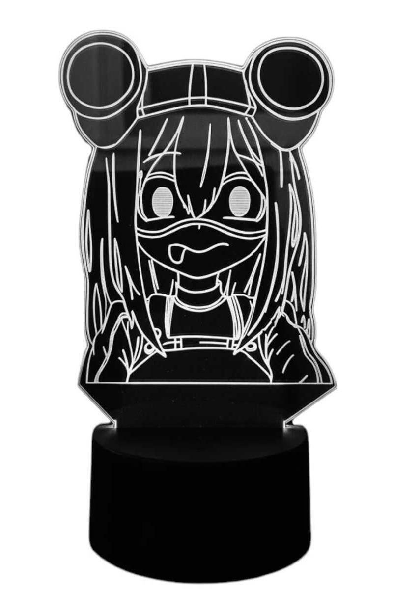 Lámpara Ilusión 3D Tsuyu Usui My Hero Academy 7 Colores-2