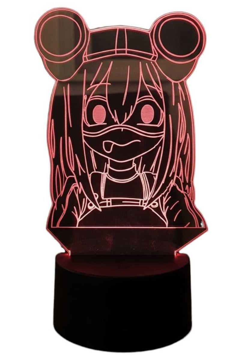 Lámpara Ilusión 3D Tsuyu Usui My Hero Academy 7 Colores-3
