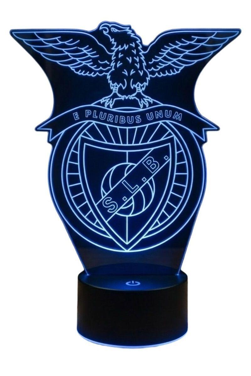 Lámpara Ilusión 3D Benfica 7 Colores-2