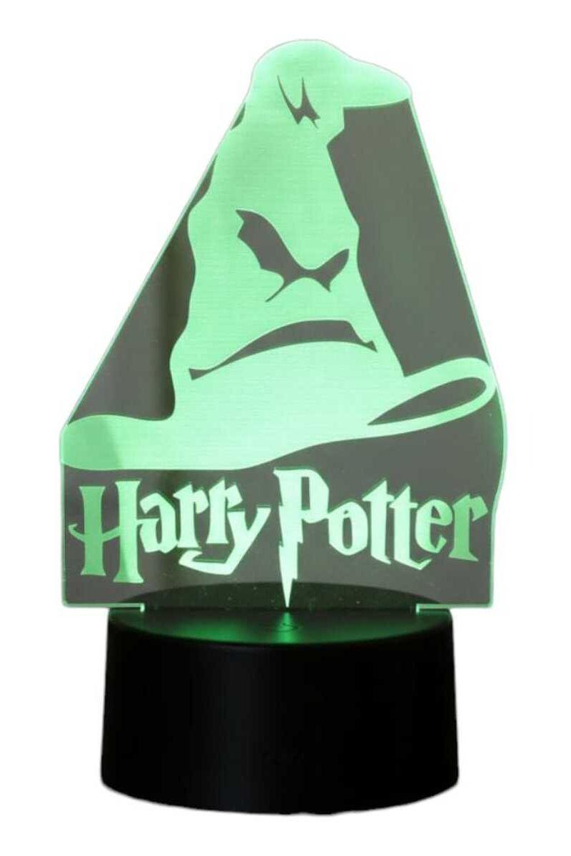 Lámpara Ilusión 3D Sombrero Harry Potter 7 Colores-2