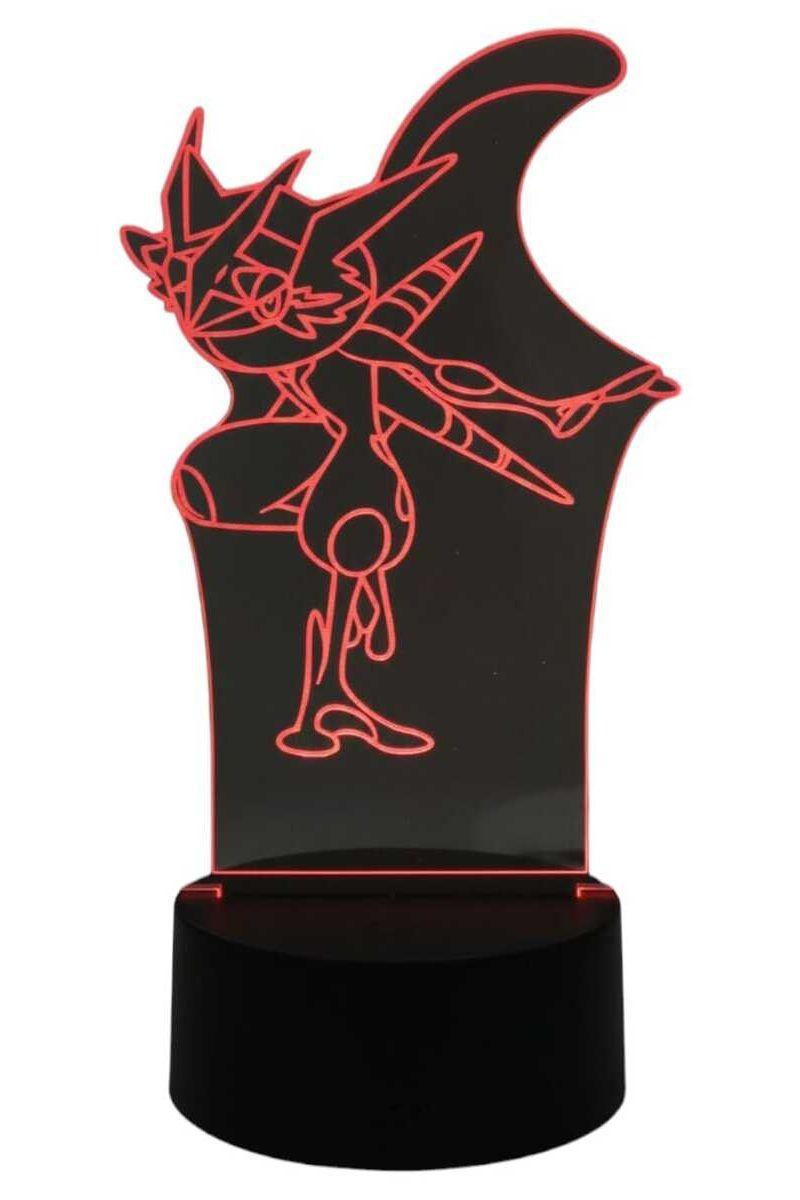 Lámpara Ilusión 3D Greninja 7 Colores-2