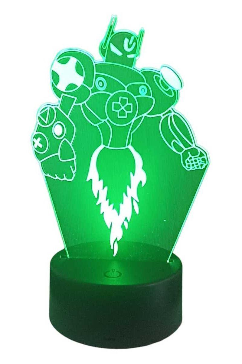 Lámpara Ilusión 3D Robot 7 Colores-2