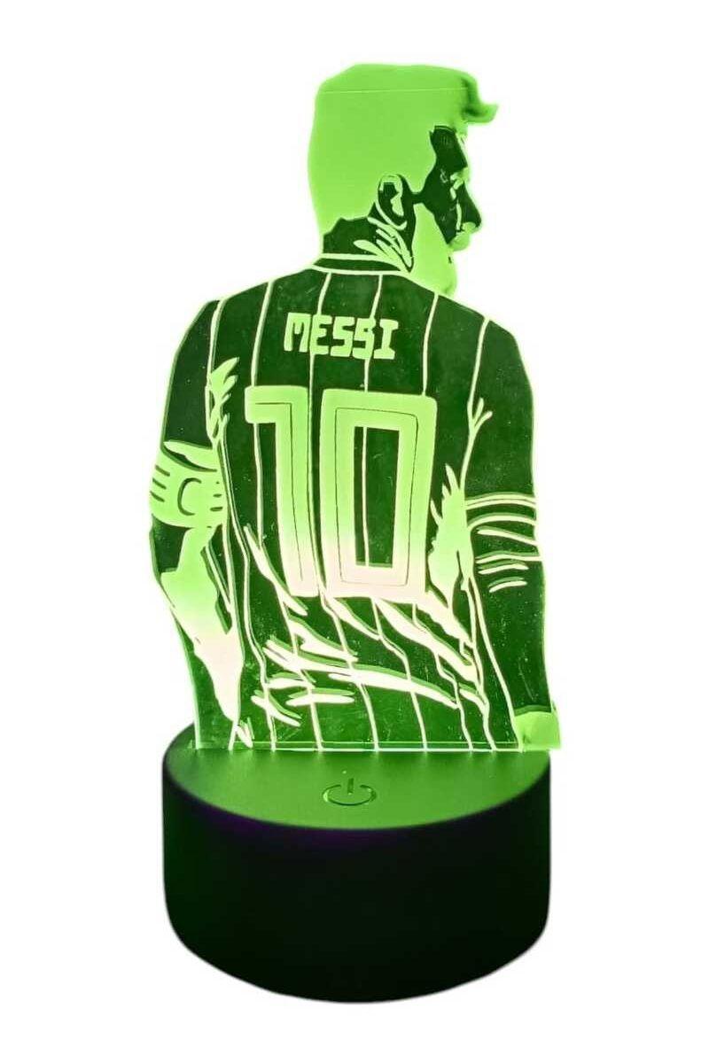 Lámpara ilusión 3D Messi 7 Colores-2