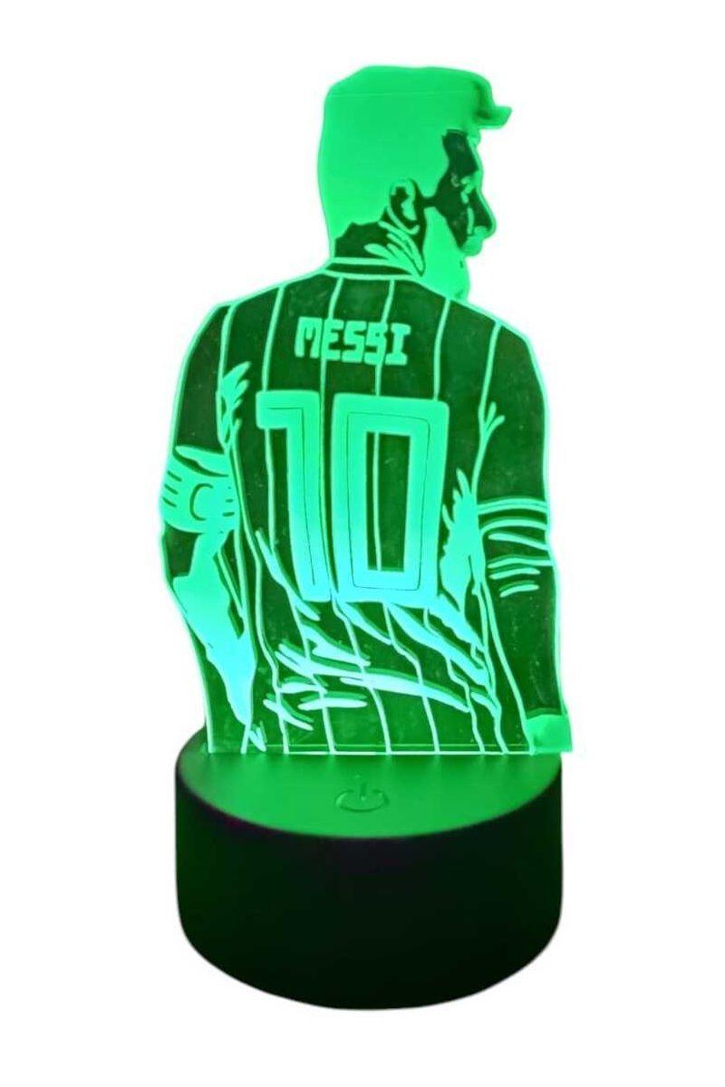 Lámpara ilusión 3D Messi 7 Colores-3