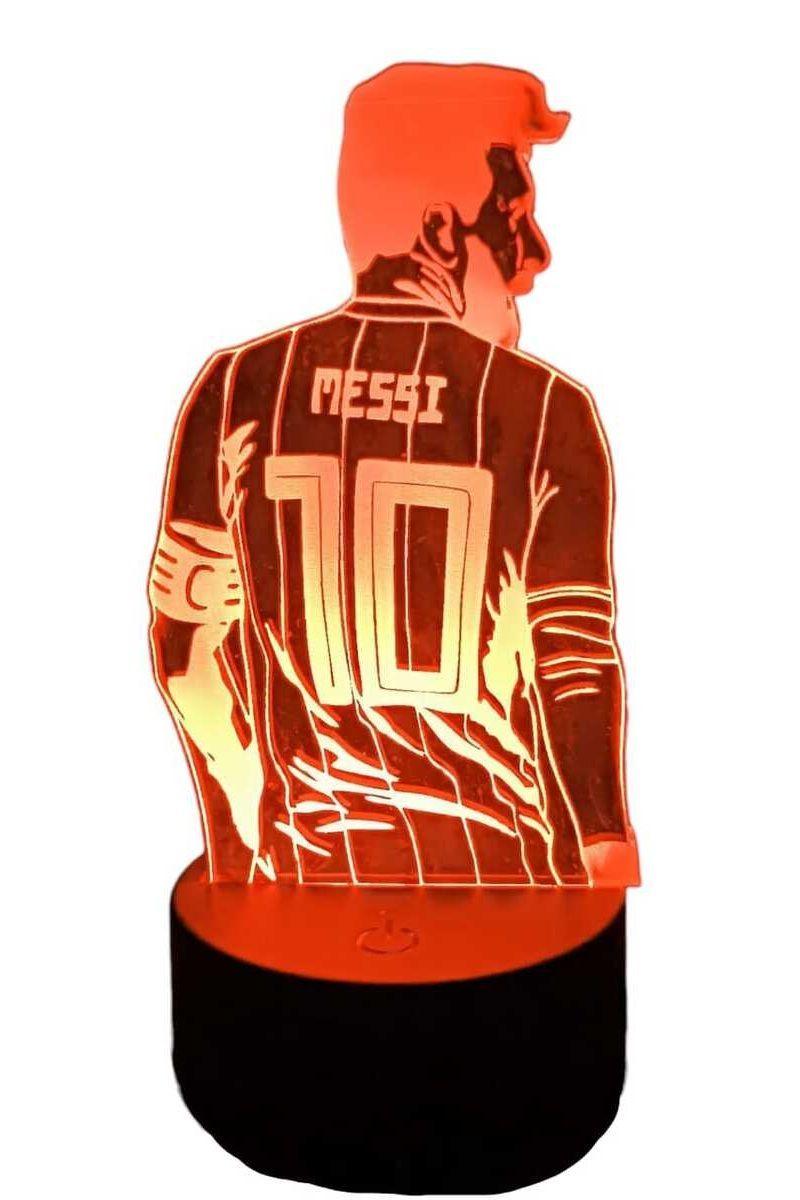 Lámpara ilusión 3D Messi 7 Colores-4