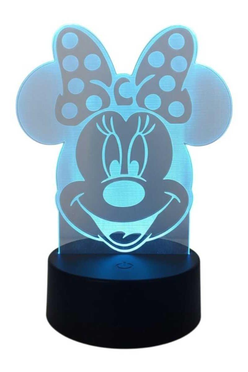 Lámpara Ilusión 3D Minnie 7 Colores-2