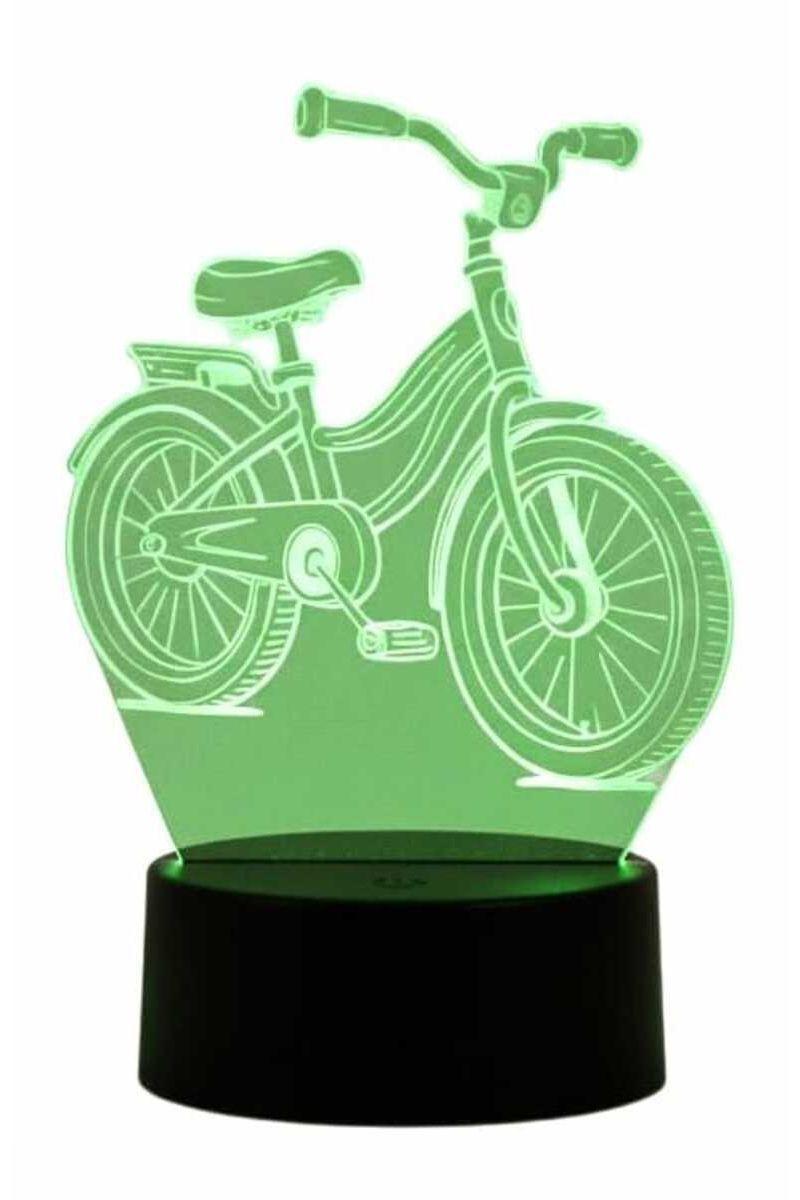Lámpara Ilusión 3D Bicicleta 7 Colores-2