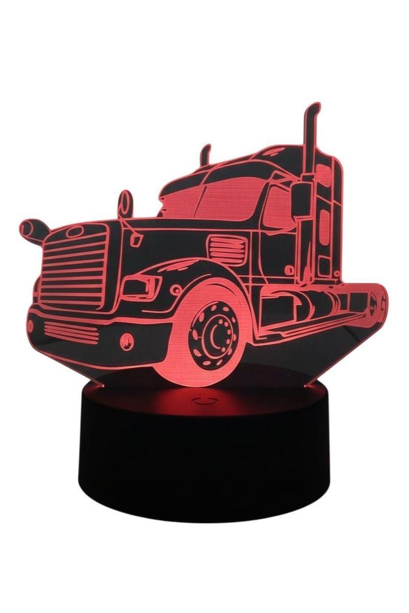 Lámpara Ilusión 3D Camión 7 Colores-2