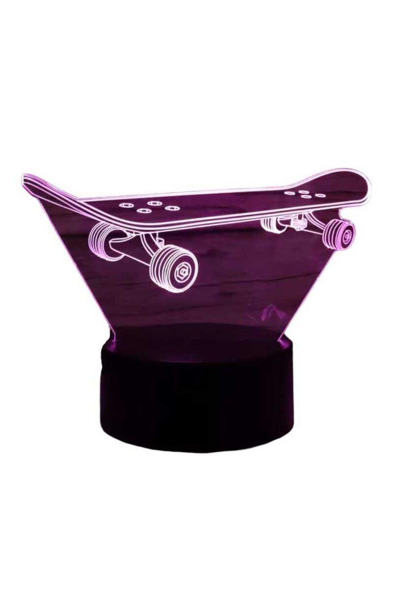 Lámpara Ilusión 3D Skate 7 Colores-2