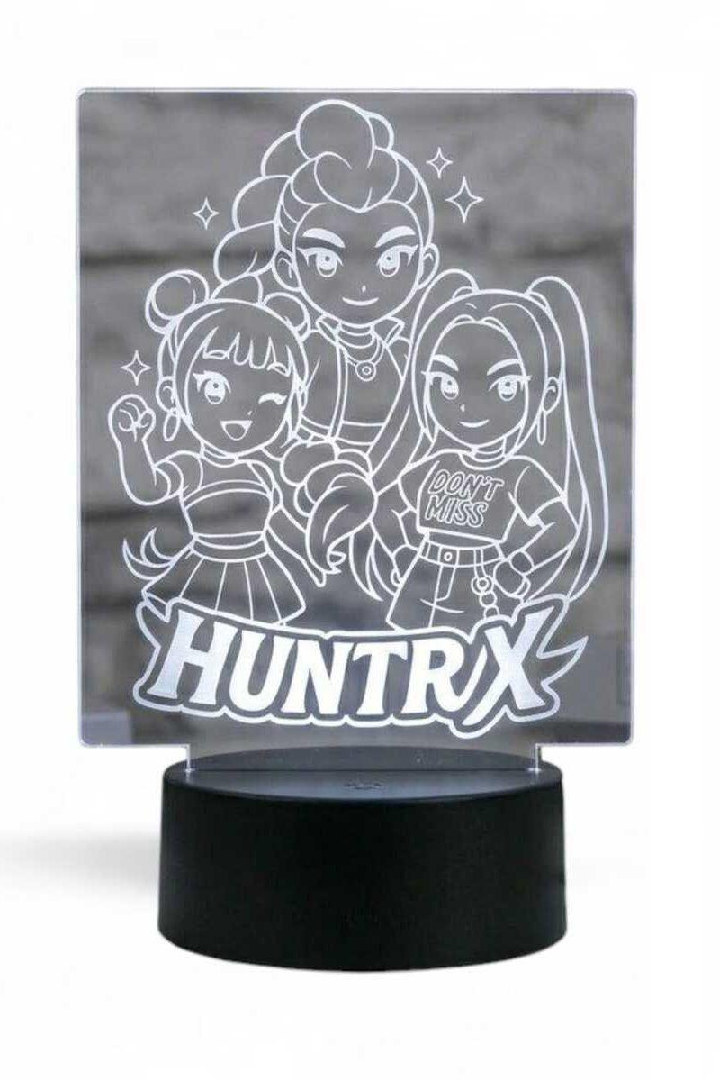 Lámpara Ilusión 3D Guerreras K Pop II 7 Colores-2