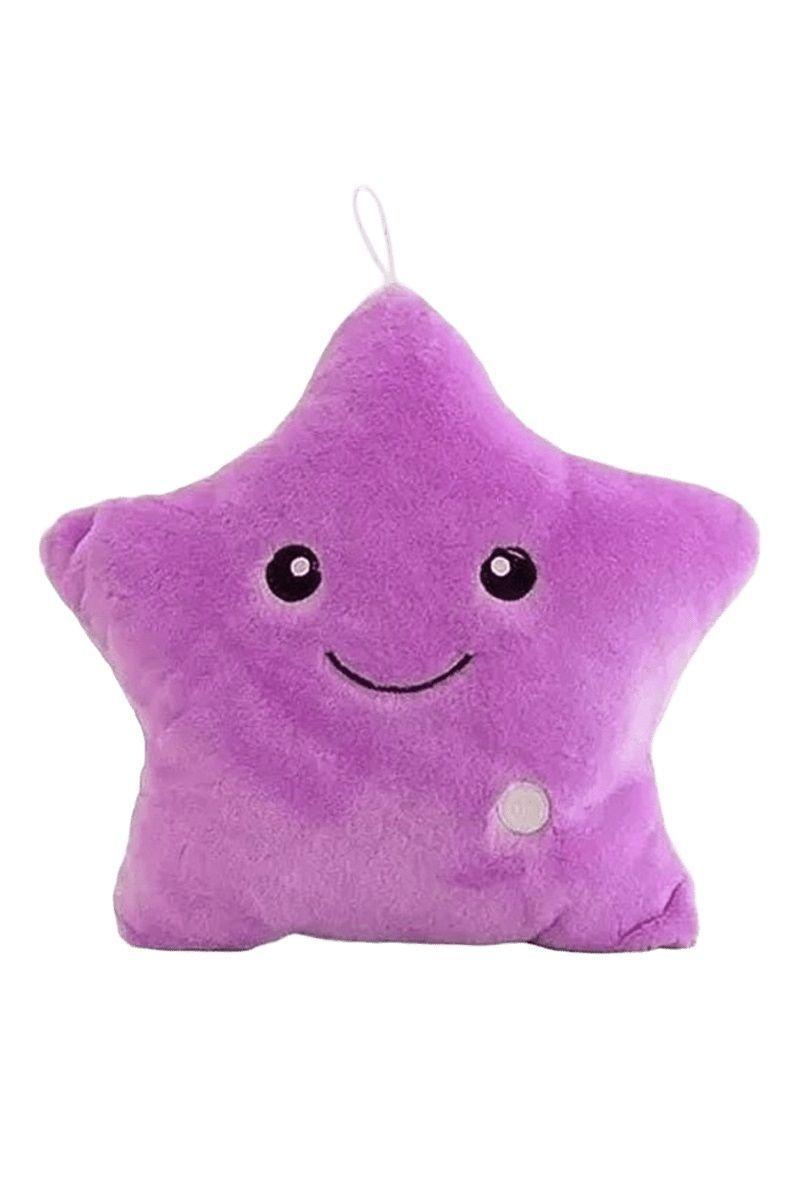 Almohada Luminosa de Felpa con Forma de Estrella-0