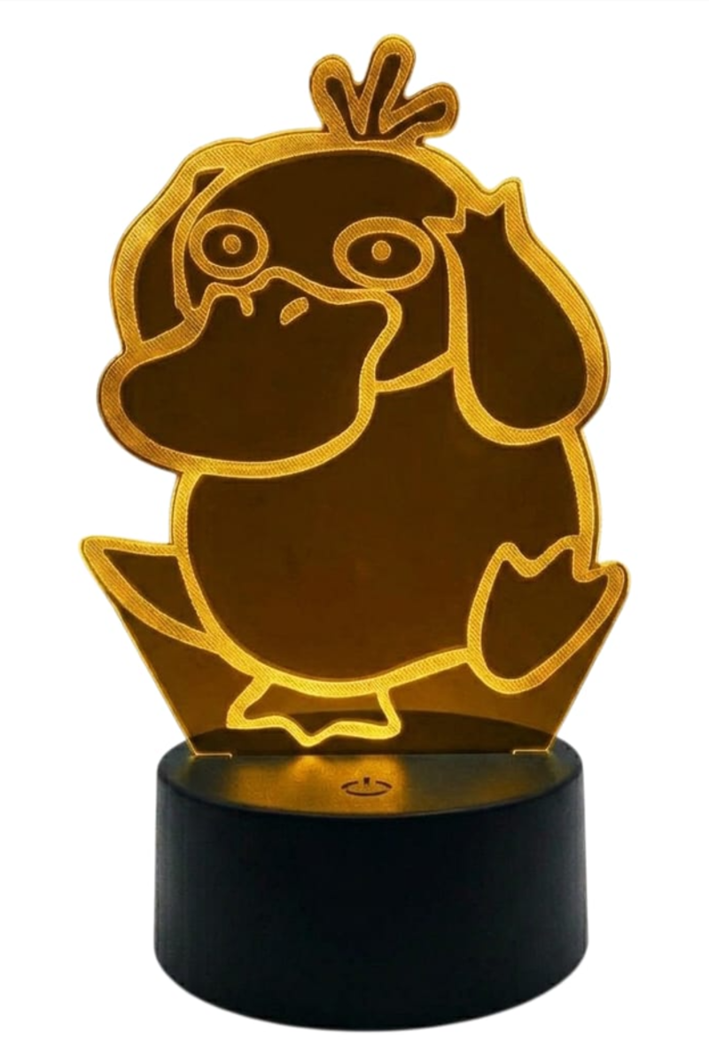 Lámpara Ilusión 3D Psyduck 7 Colores-0