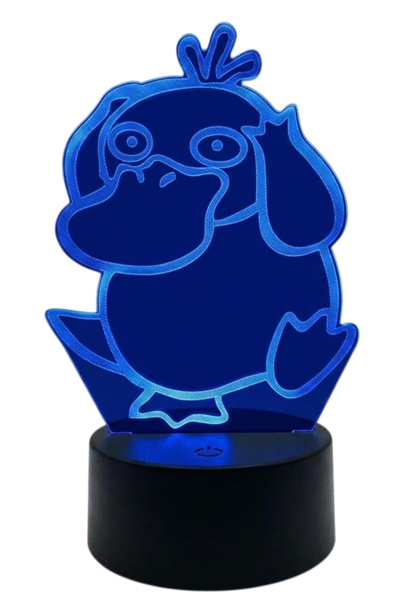 Lámpara Ilusión 3D Psyduck 7 Colores-1