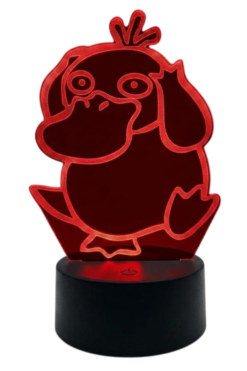 Lámpara Ilusión 3D Psyduck 7 Colores-2