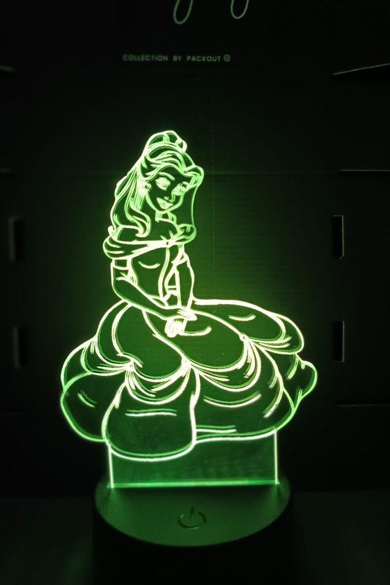 Lámpara Ilusión 3D Bella 7 Colores-1