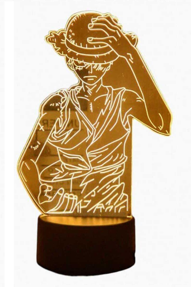 Lámpara Ilusión 3D Luffy 7 Colores-3