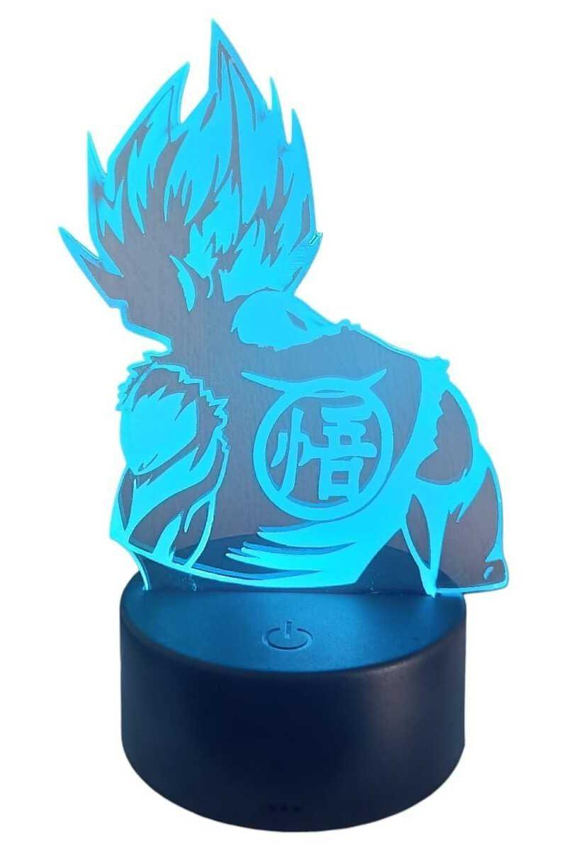 Lámpara Ilusión 3D Dragon Ball 7 Colores-2