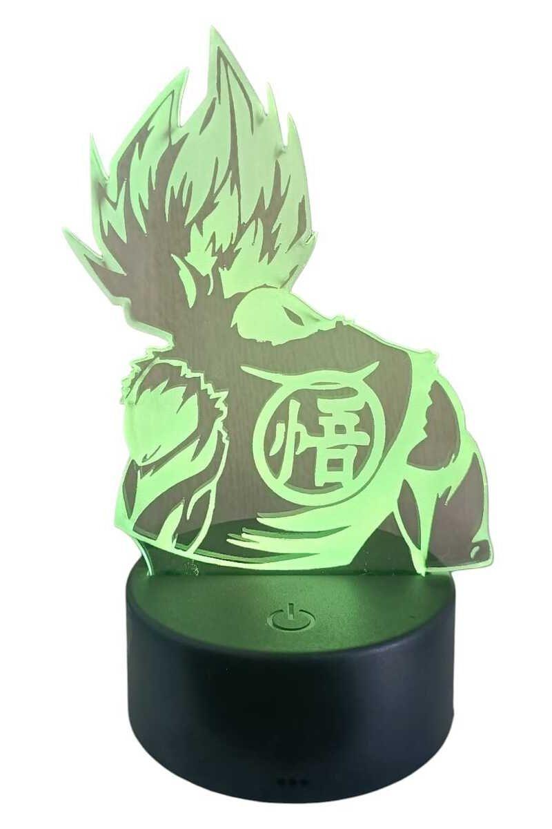 Lámpara Ilusión 3D Dragon Ball 7 Colores-3