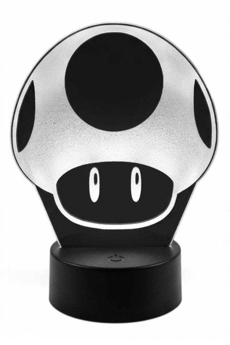 Lámpara Ilusión 3D Toad (Honguito) 7 Colores-2