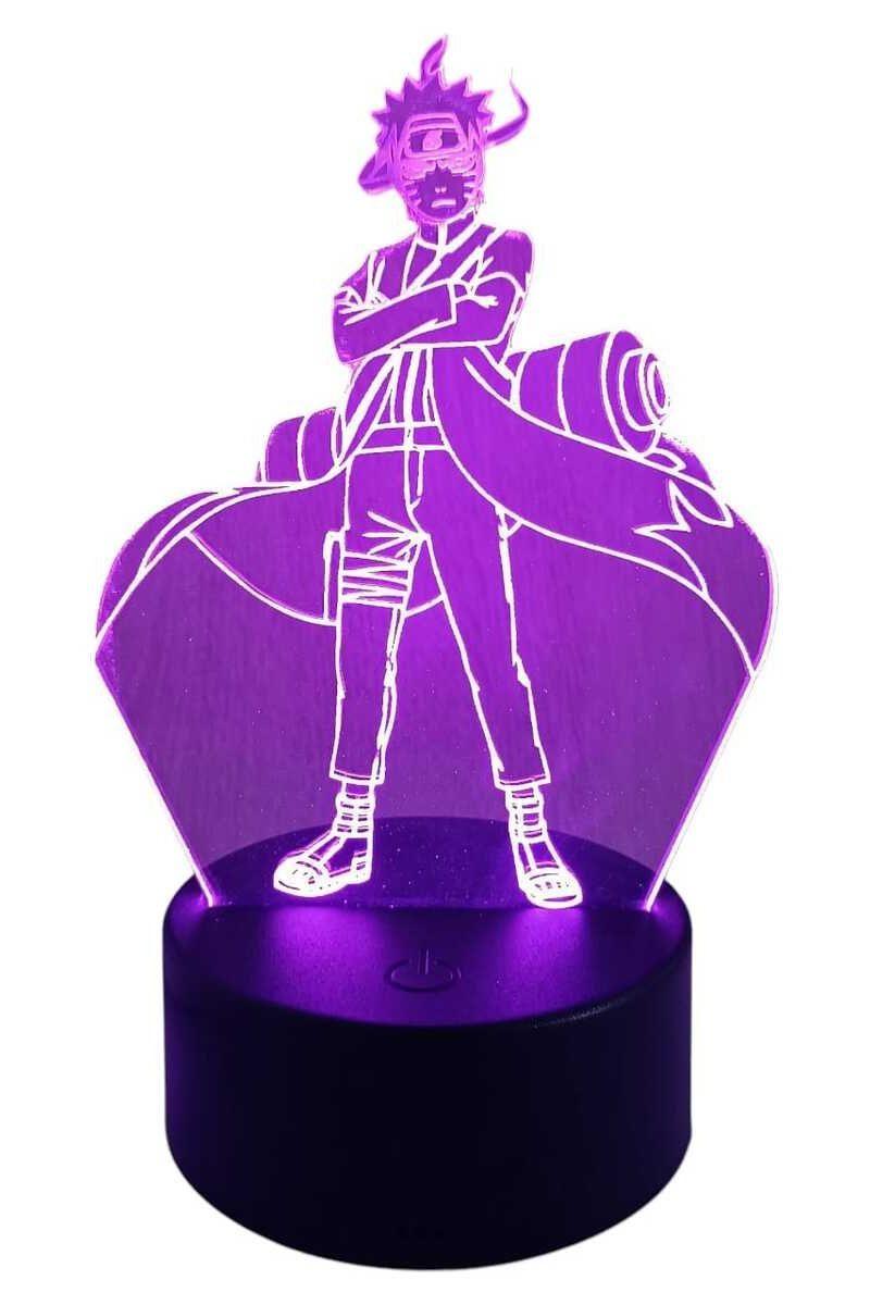 Lámpara Ilusión 3D Naruto 7 Colores-2