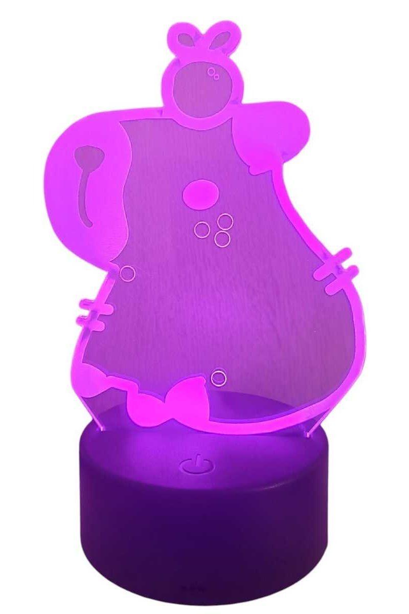 Lámpara Ilusión 3D Capibara 7 Colores-2