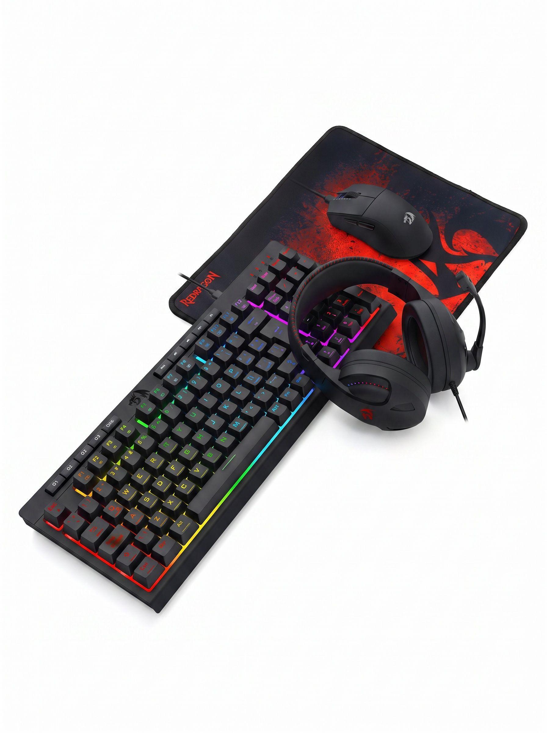 Kit Teclado Mouse Redragon K552 BA 4 en 1-0
