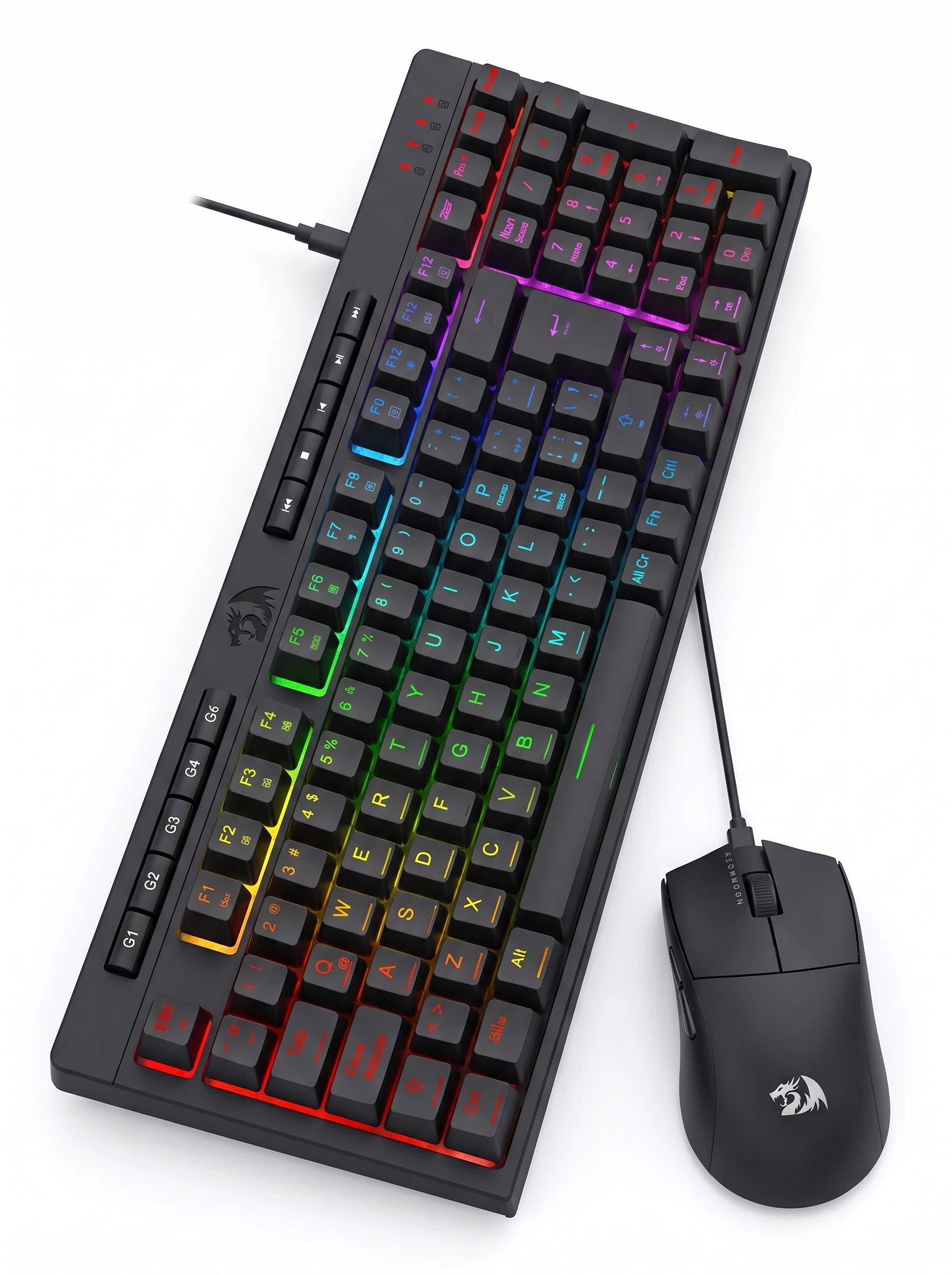 Kit Teclado Mouse Redragon K552 BA 4 en 1-3