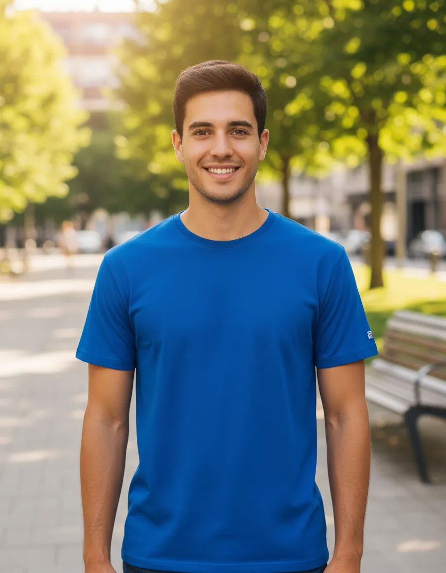 Polera Atomic Unisex Manga Corta 100% Algodón Suave Para Estampar-4