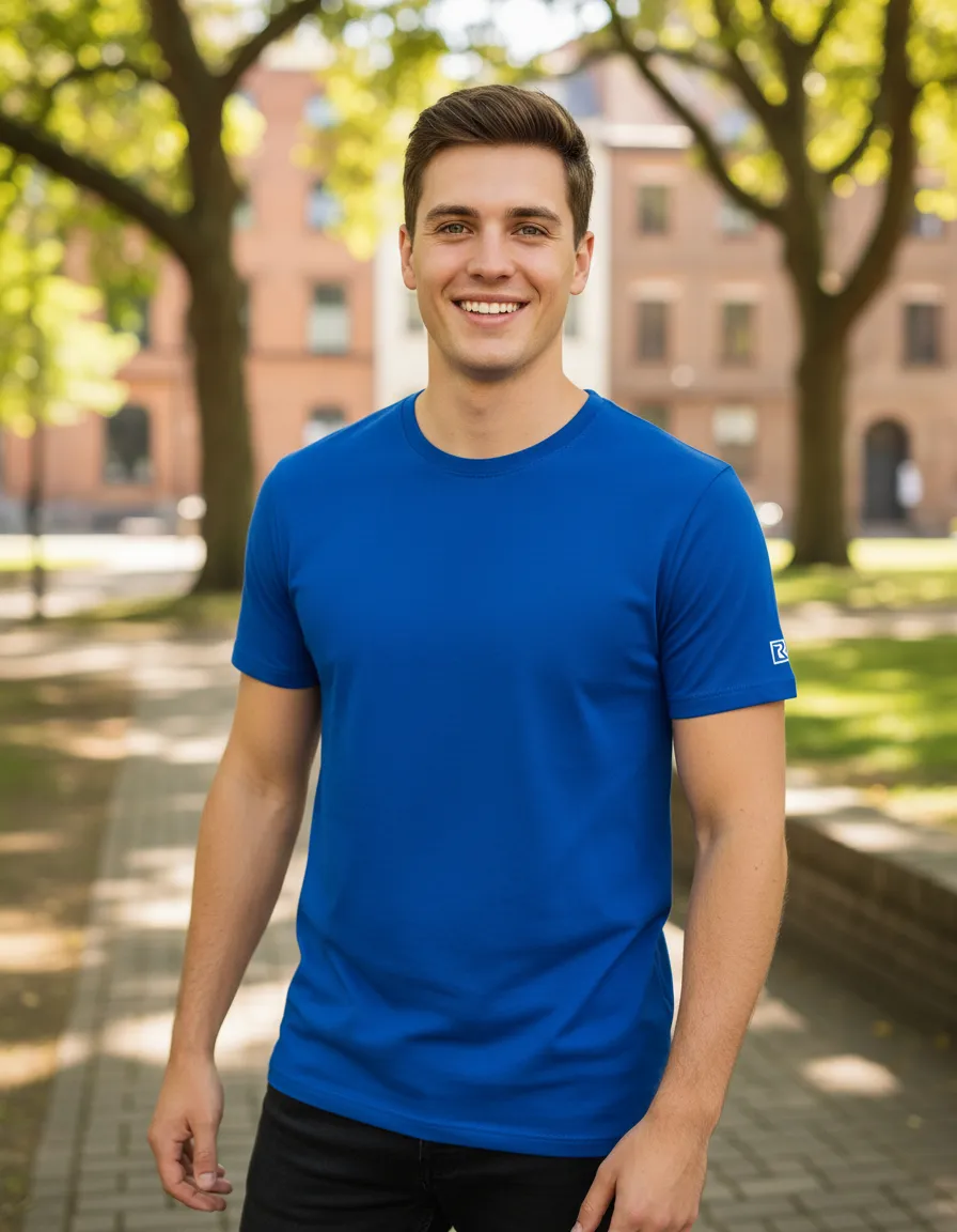 Polera Atomic Unisex Manga Corta 100% Algodón Suave Para Estampar-5