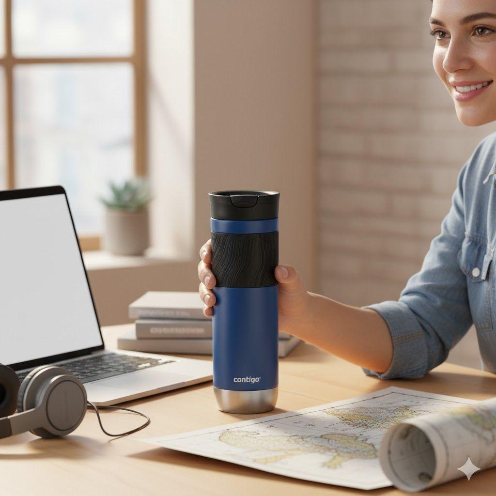 Vaso - Mug Contigo Byron 2.0 710ml Blue Corn - Byron-4