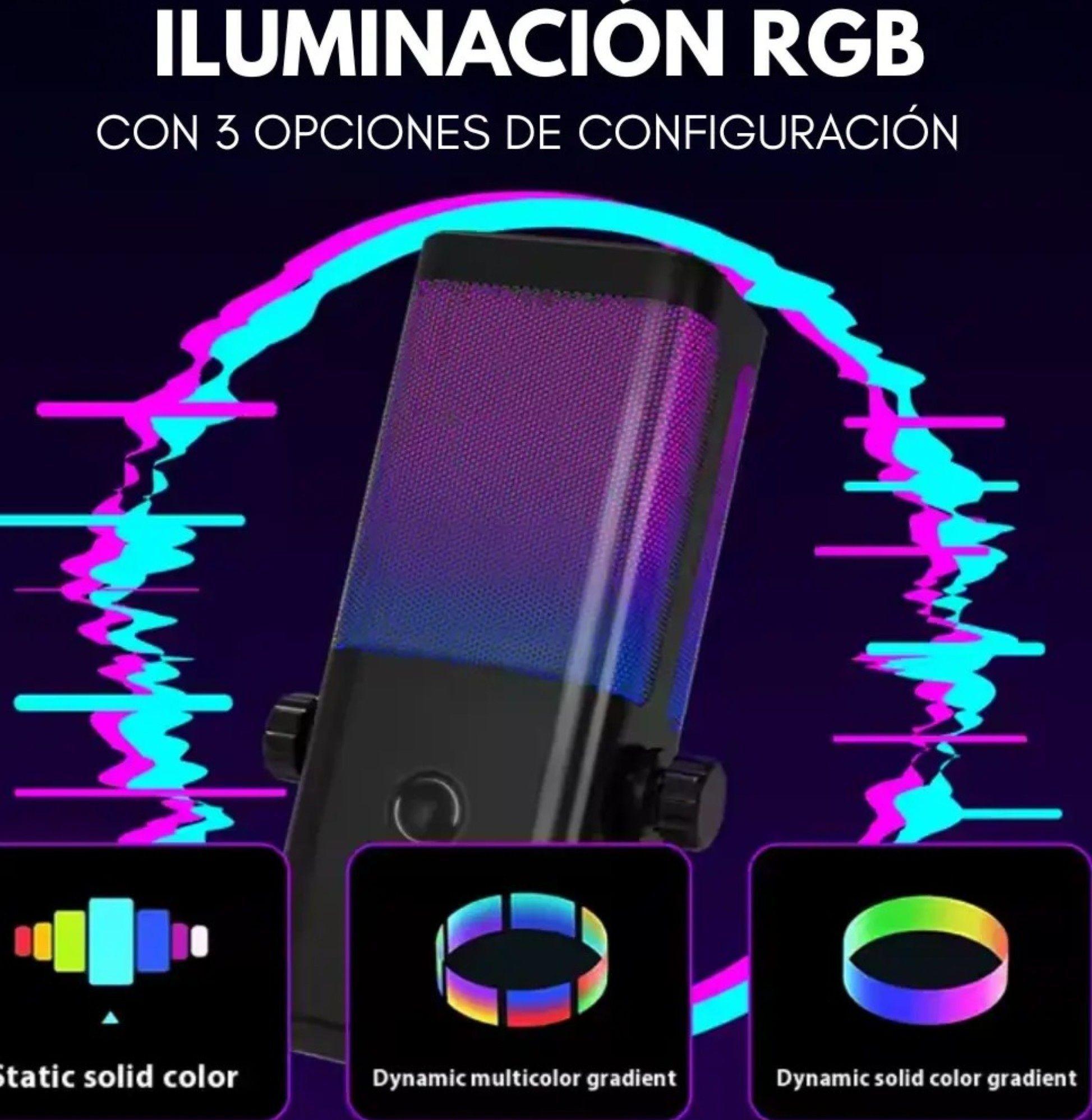 Microfono de Streaming Podcast RGB Bitbyte M7 Gamer-2