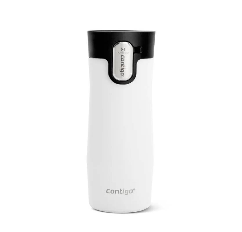 Vaso Mug Termico Contigo West Loop Blanco 470ml Acero Inox-0