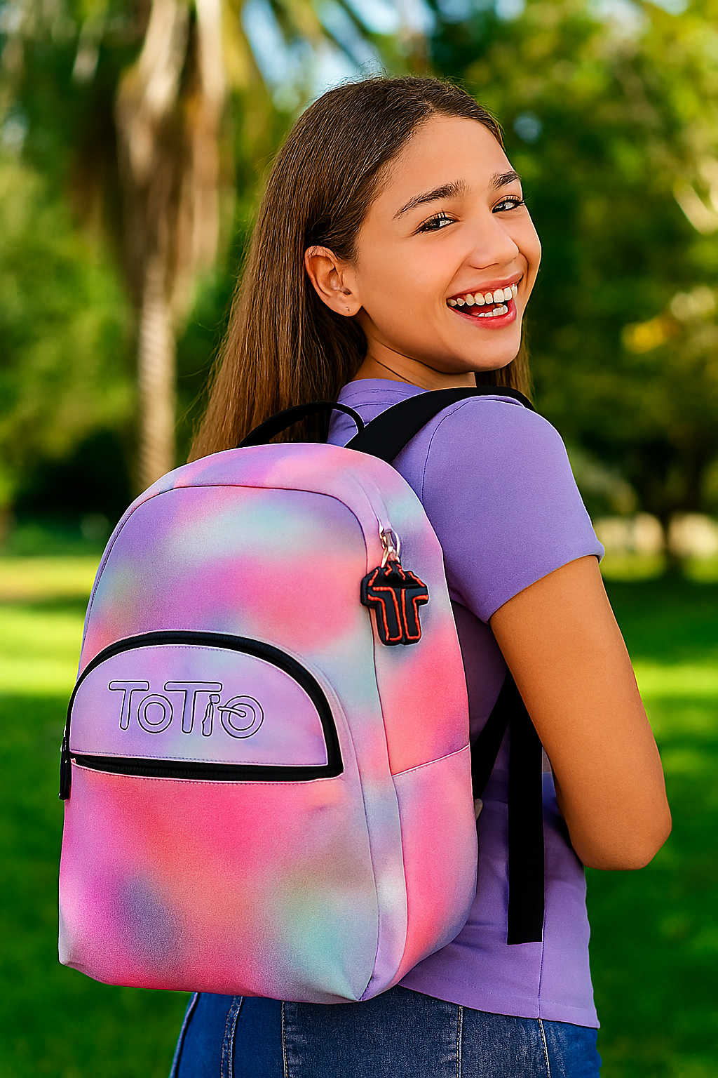 Mochila Escolar Totto Acuarela 20l Resistente Y Ligera 0IN-2