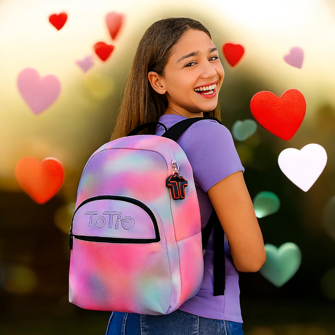 Mochila Escolar Totto Acuarela 20l Resistente Y Ligera 0IN-4