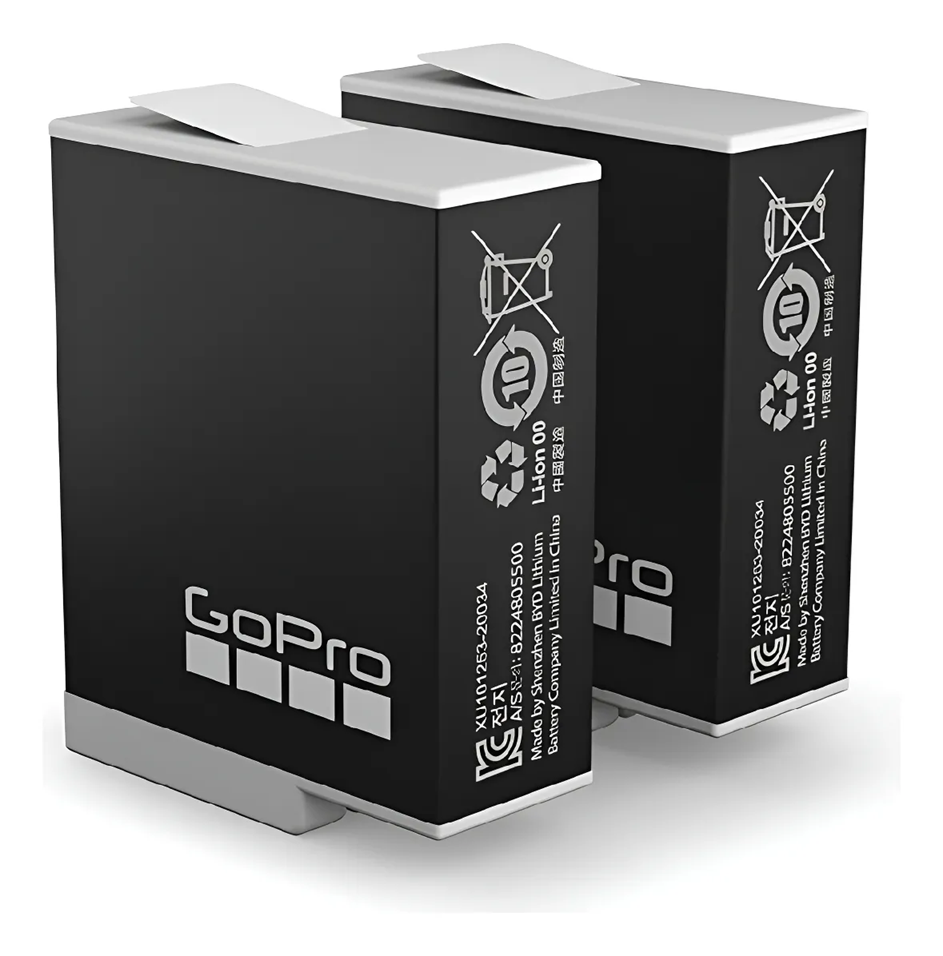 Kit 2 Bateria Recargable Enduro Gopro Hero 12 11-0